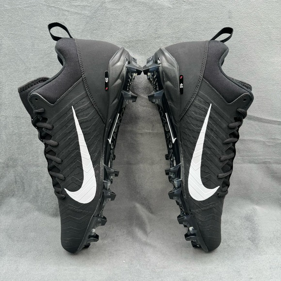 Nike Alpha Menace Pro 2 Low Football Cleats Men’s Sz 12 Black / White - Picture 7 of 11